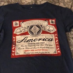 Navy blue graphic tee